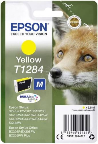  Epson T1284 DURABrite Ultra tintapatron sárga (C13T12844012) 