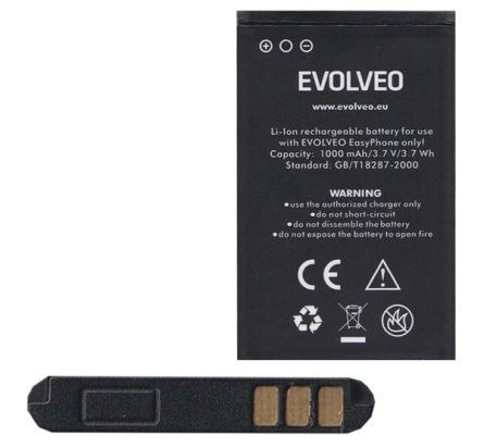  Evolveo SGM EP-500BAT 1000mAh akkumulátor "Gigapack csomagolás" 