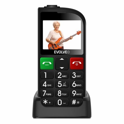  Evolveo EasyPhone FL Dual-Sim mobiltelefon fekete (SGM EP-801-FLB) 