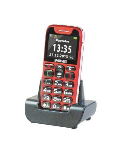  Evolveo EasyPhone EP-500 GSM mobiltelefon időseknek piros 