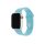  FIXED Set Apple Watch 42/44/45mm szilikon szíj türkiz (FIXSST-434-TU) 