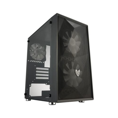  FSP CST130 Basic táp nélküli ablakos MicroATX ház fekete 