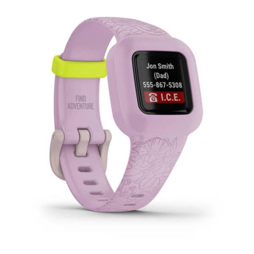  Garmin vívofit jr. 3 tevékenységmérő Lila virág (010-02441-01) 