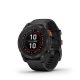  Garmin Fenix 7 Pro Solar okosóra szürke, fekete szilikon szíjjal (010-02777-01) 