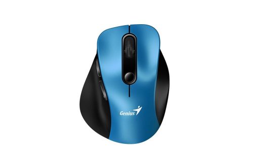  Genius Mini Ergo 9000S vezeték nélküli (Bluetooth 5.0 / 2.4GHz) csendes egér fekete-kék (31030038401) 