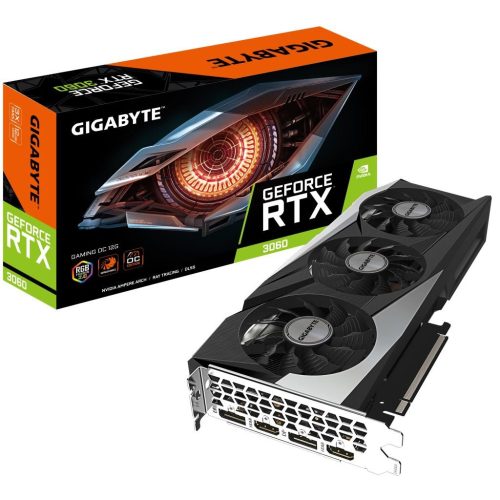  Gigabyte GeForce RTX 3060 GAMING OC 12G LHR (rev. 2.0 videokártya (GV-N3060GAMING OC-12GD) 