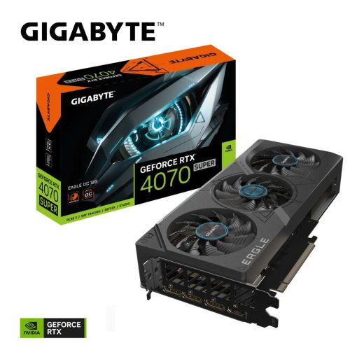  Gigabyte GeForce RTX 4070 SUPER 12GB EAGLE OC 12G videokártya (GV-N407SEAGLE OC-12GD) 