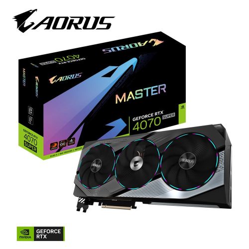  Gigabyte GeForce RTX 4070 SUPER 12GB MASTER 12G videokártya (GV-N407SAORUS M-12GD) 