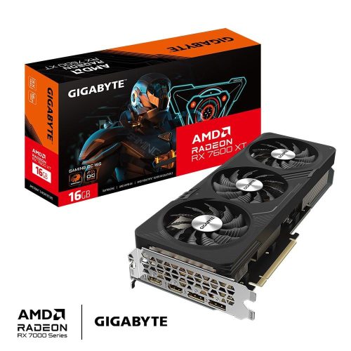  Gigabyte Radeon RX 7600 XT GAMING OC 16G videokártya (GV-R76XTGAMING OC-16GD) 