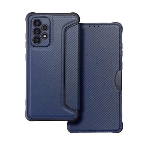  Gigapack Samsung Galaxy A13 4G (SM-A135F / A137F) karbon mintás fliptok sötétkék (GP-129205) 