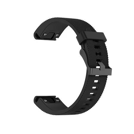  Gigapack 20mm szilikon, QuickFit csatlakozású Garmin pótszíj rombusz mintás fekete (GP-149210) 