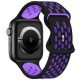  Gigapack Apple Watch Series 9 41mm kicsi szilikon pótszíj fekete-lila (GP-149556) 