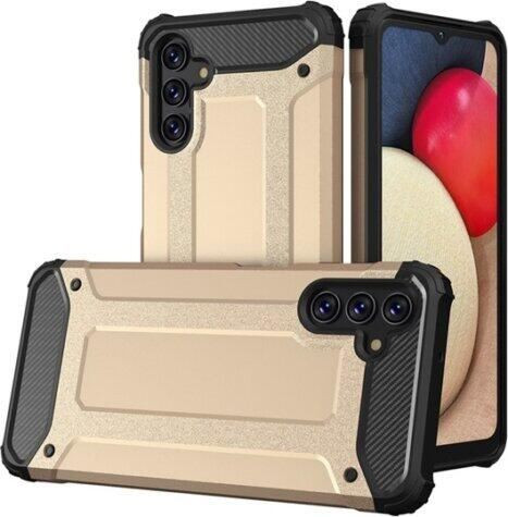  Gigapack Defender Samsung Galaxy A04s (SM-A047F) fémhatású tok aranyszínű-fekete (GP-125031) 