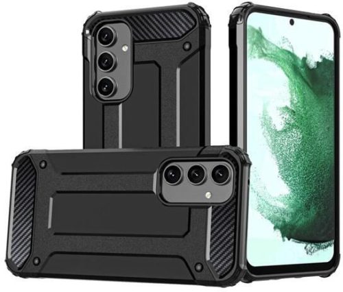  Gigapack Defender Samsung Galaxy A54 5G (SM-A546) fémhatású tok fekete (GP-136525) 