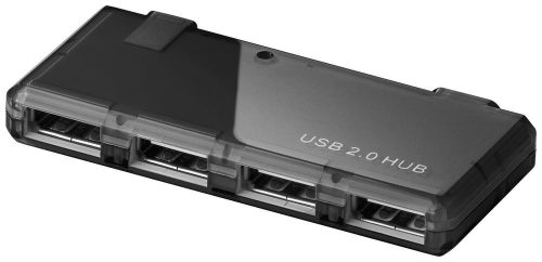  Goobay USB 2.0 Hub 4 port fekete (95670) 