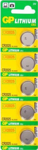  GP 3V CR Lithium gombelem CR2025 (5db/blister)  (GPCR2025) 