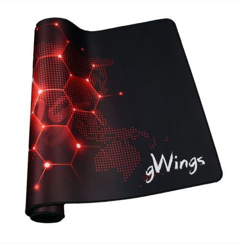  GWings GW905P gamer egérpad fekete-piros 