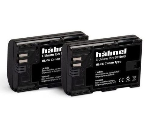  Hahnel HL-E6 Twin Pack akkumulátor szett (Canon LP-E6, 1650mAh) (1000 160.1) 