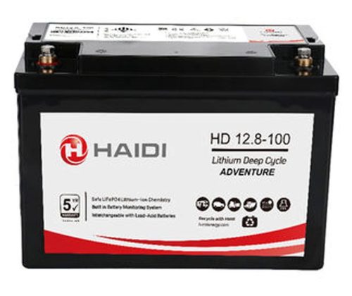  Haidi zárt gondozás mentes akkumulátor Bluetooth kommunikációval 12.8V/100Ah (HD12.8-100_BT) 