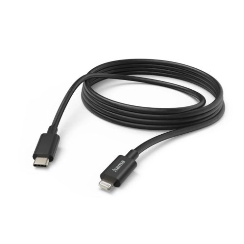  Hama USB-C - Lightning töltőkábel 3m fekete (201599) 