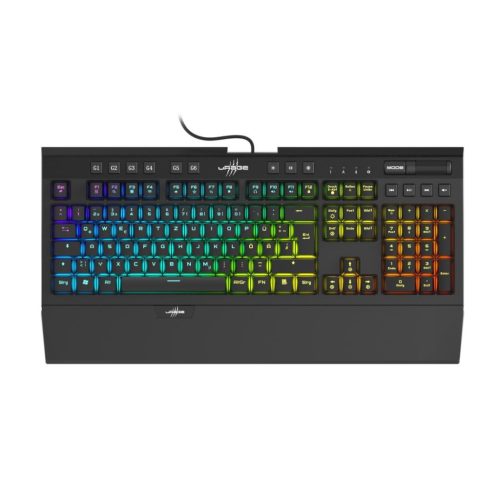  Hama "URAGE EXODUS 900" Blue Switch gaming billentyűzet RGB fekete (217825) 