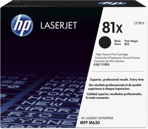  HP CF281X (81X) nagykapcítású fekete toner 