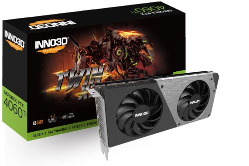  Inno3D GeForce RTX 4060 Ti 8GB TWIN X2 videokártya (N406T2-08D6-171153N) 