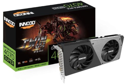  Inno3D GeForce RTX 4070 SUPER 12GB TWIN X2 videokártya (N407S2-126X-186162N) 