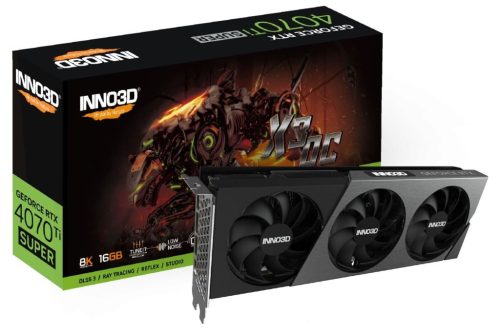  Inno3D GeForce RTX 4070 Ti SUPER 16GB X3 OC videokártya (N407TS3-166XX-186158N) 