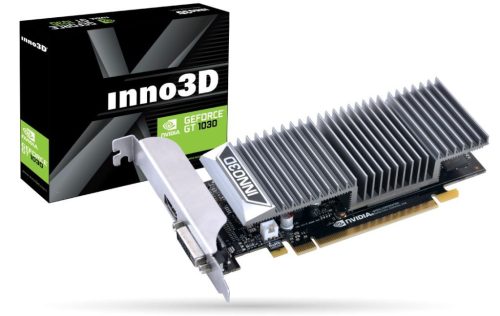  Inno3D GeForce GT 1030 0DB 2GB videókártya (N1030-1SDV-E5BL) 