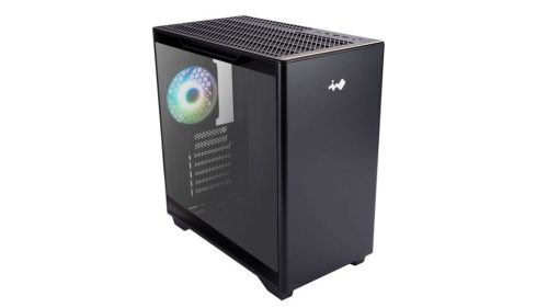  InWin A5 táp nélküli ablakos ház fekete (IW-CS-A5BLK-1AM120S) 