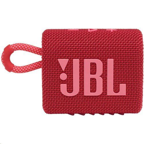  JBL Go 3 vízálló hordozható Bluetooth hangszóró piros (JBLGO3RED) 