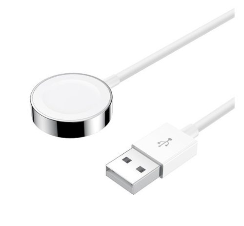  JOYROOM töltőkábel USB (gyorstöltés támogatás, mágneses, 120cm) FEHÉR (S-IW001) 