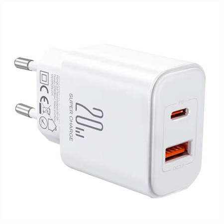  Joyroom JR-TCF05 USB-A/USB-C 20W hálózati töltő fehér 