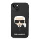  Karl Lagerfeld Head Liquid Apple iPhone 14 Plus szilikon hátlap tok fekete (KLHCP14MSLKHBK) 