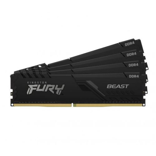  32GB 3200MHz DDR4 RAM Kingston Fury Beast Black CL16 (4x8GB) (KF432C16BBK4/32) 