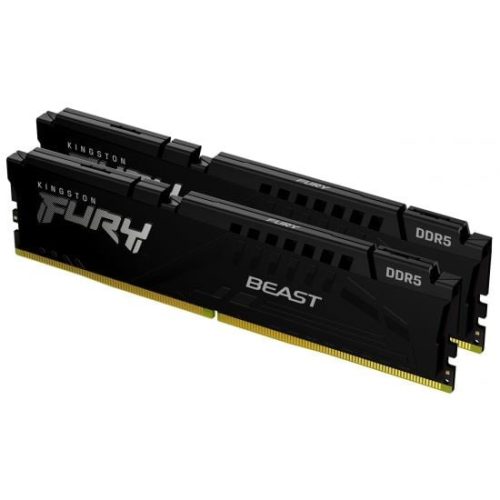  32GB 5200MHz DDR5 RAM Kingston Fury Beast Black CL40 (2x16GB) (KF552C40BBK2-32) 