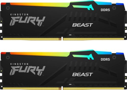  32GB 6000MHz DDR5 RAM Kingston Fury Beast RGB CL36 (2x16GB) (KF560C36BBEAK2-32) 