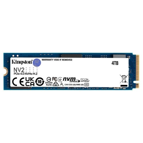  4TB Kingston SSD M.2 NVMe NV2 meghajtó (SNV2S/4000G) 