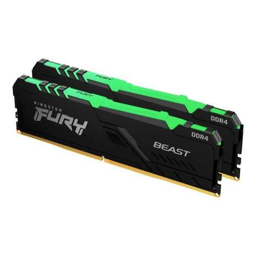  Kingston16GB 3600MT/s DDR4 CL17 DIMM Kit of 2 FURY Beast RGB (KF436C17BB2AK2/16 ) 