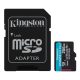  256GB microSDXC Kingston Canvas Go! Plus UHS-I U3 V30 A2 + adapter  (SDCG3/256GB) 