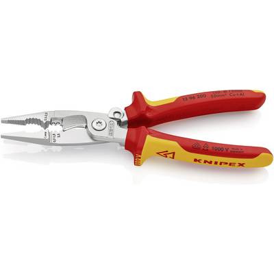  Knipex 13 96 200 VDE szigetelet villanyszerelő fogó, kombinált fogó, érvéghüvely krimpelő fogó max. 50 mm2-ig 