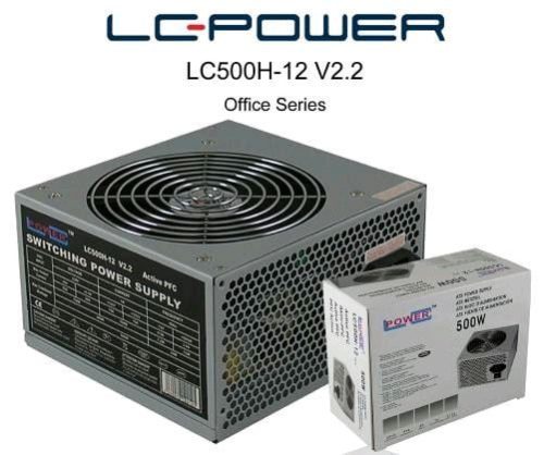  LC Power PSU- LC500H-12 500W ezüst tápegység 