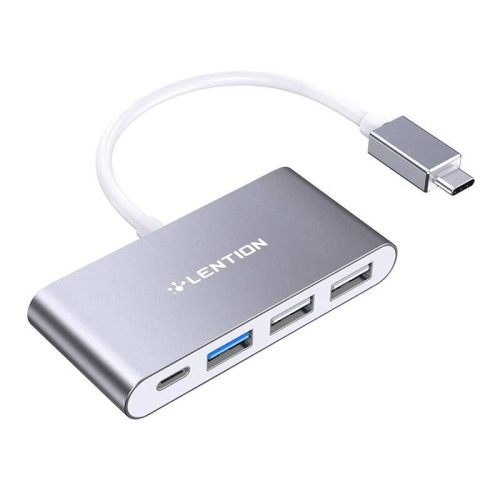  Lention 4in1 USB Hub szürke (CB-TP-C13-GRYNA2) 