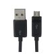  Adatkábel és töltő (USB - microUSB, 120cm) FEKETE (EAD62329304) 