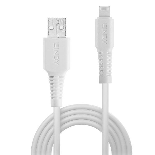  Lindy USB-A - Lightning adat- és töltőkábel 2m fehér (31327) 