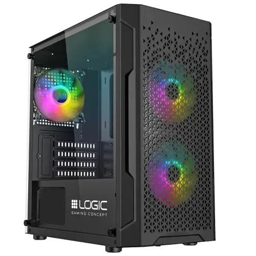  Logic Aramis ARGB Mini táp nélküli ablakos Micro-ATX ház fekete (AM-ARAMIS-10-0000000-0002) 