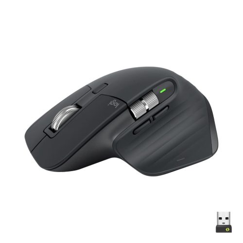  Logitech MX MASTER 3S vezeték nélküli bluetooth egér Graphite (910-006559) 