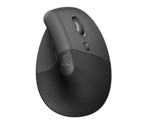  Logitech Lift for Business jobbkezes függőleges ergonómikus vezeték nélküli egér grafitszürke (910-006494) 