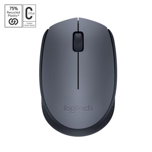  Logitech M170 vezeték nélküli egér fekete-szürke (910-004642) USB 